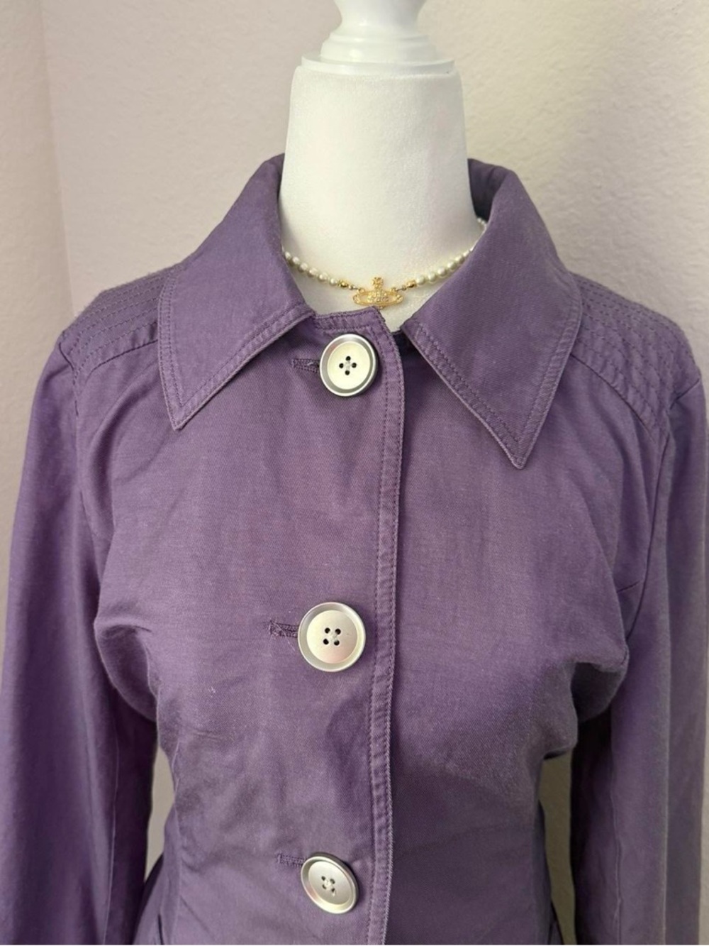 Apt. 9 Purple Peacoat - Picture 2 of 6